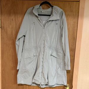 Women's Light Gray Hooded Jacket